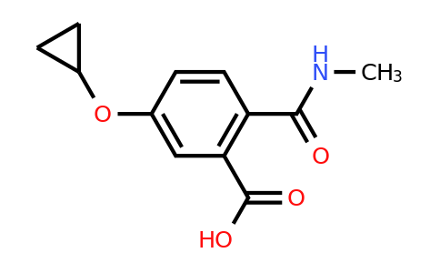 CAS 1243391-87-8 | 5-Cyclopropoxy-2-(methylcarbamoyl)benzoic acid