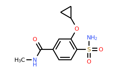 CAS 1243391-91-4 | 3-Cyclopropoxy-N-methyl-4-sulfamoylbenzamide