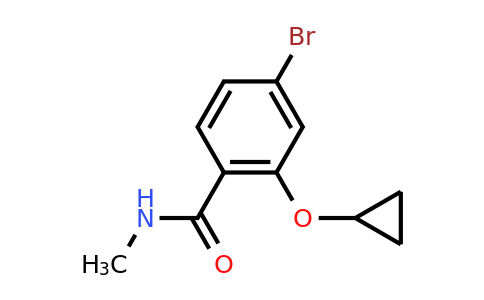 CAS 1243391-96-9 | 4-Bromo-2-cyclopropoxy-N-methylbenzamide