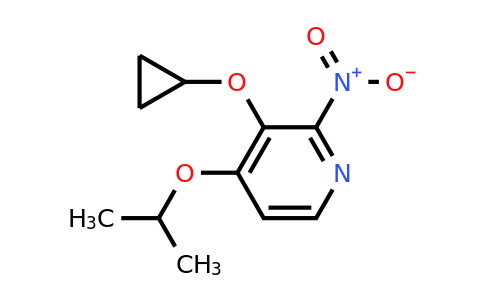 CAS 1243392-00-8 | 3-Cyclopropoxy-4-isopropoxy-2-nitropyridine
