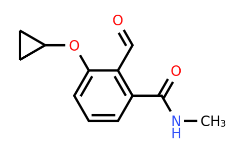 CAS 1243392-01-9 | 3-Cyclopropoxy-2-formyl-N-methylbenzamide
