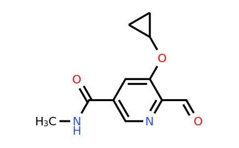 CAS 1243392-09-7 | 5-Cyclopropoxy-6-formyl-N-methylnicotinamide