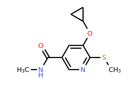 CAS 1243392-15-5 | 5-Cyclopropoxy-N-methyl-6-(methylthio)nicotinamide