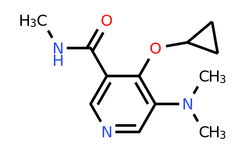 CAS 1243392-18-8 | 4-Cyclopropoxy-5-(dimethylamino)-N-methylnicotinamide