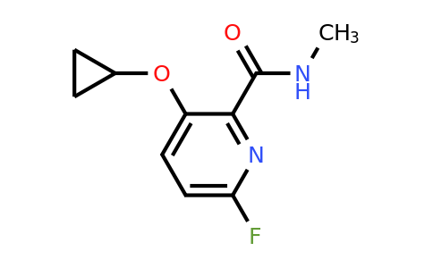 CAS 1243392-25-7 | 3-Cyclopropoxy-6-fluoro-N-methylpicolinamide