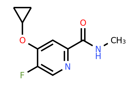 CAS 1243392-29-1 | 4-Cyclopropoxy-5-fluoro-N-methylpicolinamide