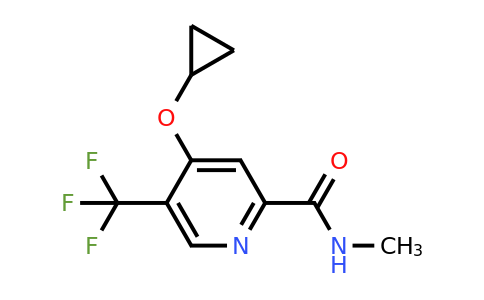 CAS 1243392-38-2 | 4-Cyclopropoxy-N-methyl-5-(trifluoromethyl)picolinamide