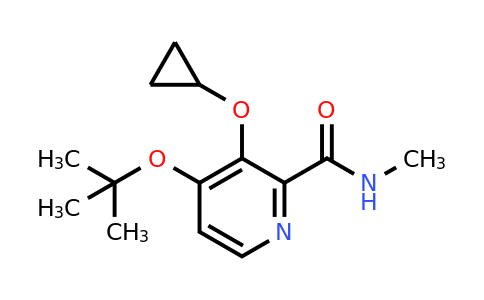 CAS 1243392-44-0 | 4-Tert-butoxy-3-cyclopropoxy-N-methylpicolinamide