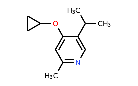 CAS 1243392-60-0 | 4-Cyclopropoxy-2-methyl-5-(propan-2-YL)pyridine