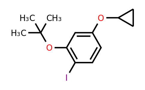 CAS 1243392-66-6 | 2-Tert-butoxy-4-cyclopropoxy-1-iodobenzene