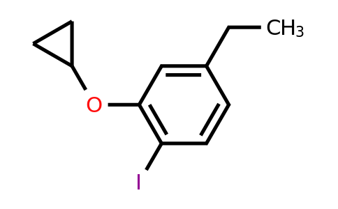 CAS 1243392-67-7 | 2-Cyclopropoxy-4-ethyl-1-iodobenzene