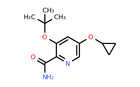 CAS 1243392-70-2 | 3-Tert-butoxy-5-cyclopropoxypicolinamide