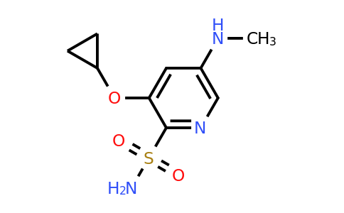 CAS 1243392-71-3 | 3-Cyclopropoxy-5-(methylamino)pyridine-2-sulfonamide