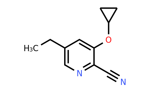 CAS 1243392-83-7 | 3-Cyclopropoxy-5-ethylpicolinonitrile