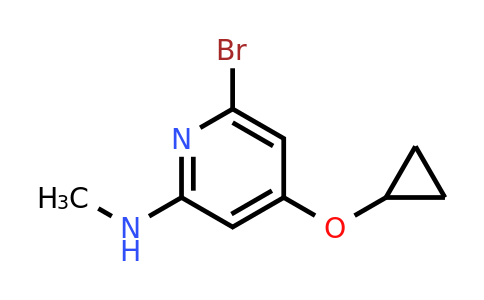 CAS 1243392-87-1 | 6-Bromo-4-cyclopropoxy-N-methylpyridin-2-amine