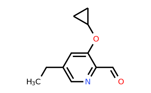 CAS 1243392-89-3 | 3-Cyclopropoxy-5-ethylpicolinaldehyde