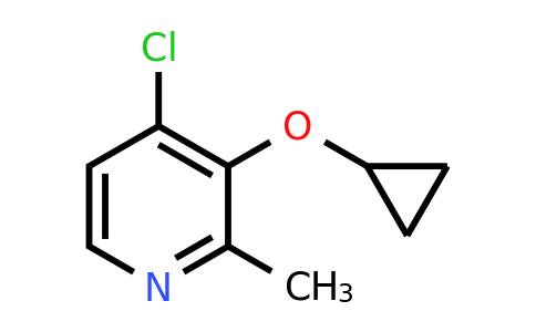 CAS 1243392-92-8 | 4-Chloro-3-cyclopropoxy-2-methylpyridine