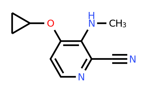 CAS 1243393-00-1 | 4-Cyclopropoxy-3-(methylamino)picolinonitrile