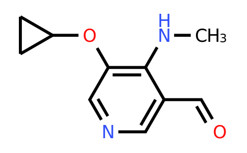 CAS 1243393-04-5 | 5-Cyclopropoxy-4-(methylamino)nicotinaldehyde