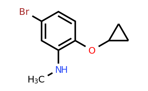 CAS 1243393-05-6 | 5-Bromo-2-cyclopropoxy-N-methylaniline