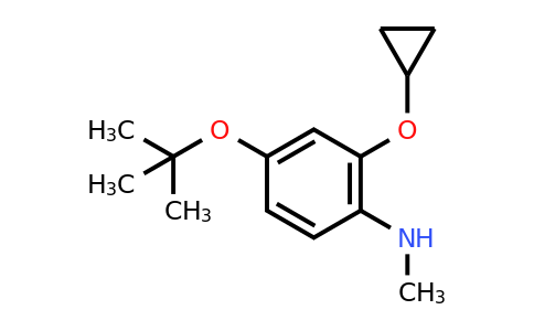 CAS 1243393-06-7 | 4-Tert-butoxy-2-cyclopropoxy-N-methylaniline