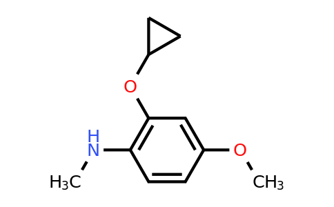 CAS 1243393-07-8 | 2-Cyclopropoxy-4-methoxy-N-methylaniline