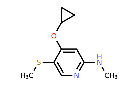CAS 1243393-09-0 | 4-Cyclopropoxy-N-methyl-5-(methylsulfanyl)pyridin-2-amine
