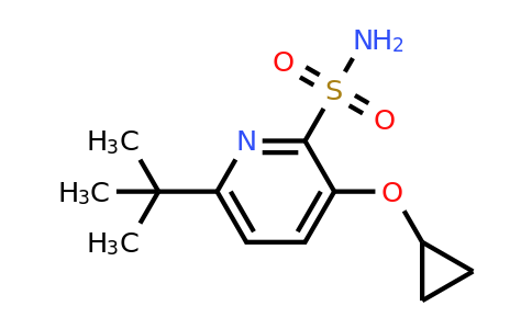 CAS 1243393-10-3 | 6-Tert-butyl-3-cyclopropoxypyridine-2-sulfonamide