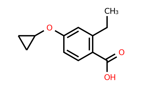 CAS 1243393-26-1 | 4-Cyclopropoxy-2-ethylbenzoic acid