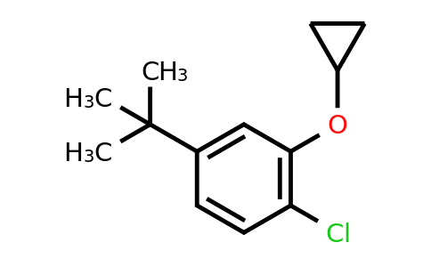 CAS 1243393-29-4 | 4-Tert-butyl-1-chloro-2-cyclopropoxybenzene