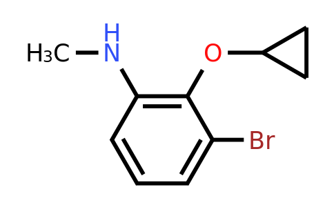 CAS 1243393-33-0 | 3-Bromo-2-cyclopropoxy-N-methylaniline