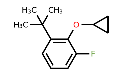 CAS 1243393-36-3 | 1-Tert-butyl-2-cyclopropoxy-3-fluorobenzene
