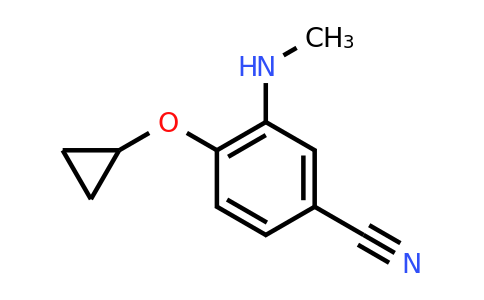 CAS 1243393-38-5 | 4-Cyclopropoxy-3-(methylamino)benzonitrile