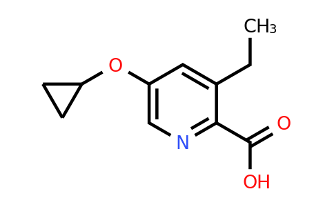 CAS 1243393-48-7 | 5-Cyclopropoxy-3-ethylpicolinic acid
