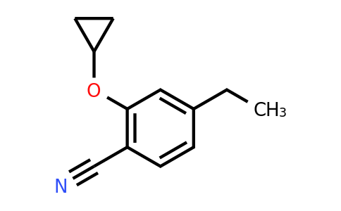 CAS 1243393-50-1 | 2-Cyclopropoxy-4-ethylbenzonitrile
