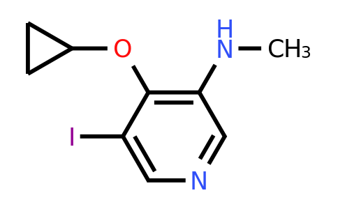 CAS 1243393-53-4 | 4-Cyclopropoxy-5-iodo-N-methylpyridin-3-amine