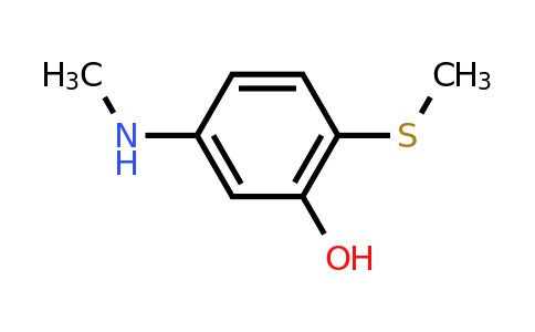 CAS 1243393-54-5 | 5-(Methylamino)-2-(methylsulfanyl)phenol