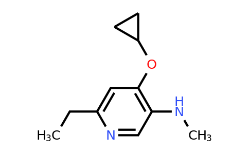 CAS 1243393-55-6 | 4-Cyclopropoxy-6-ethyl-N-methylpyridin-3-amine