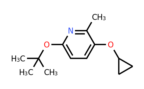 CAS 1243393-59-0 | 6-Tert-butoxy-3-cyclopropoxy-2-methylpyridine