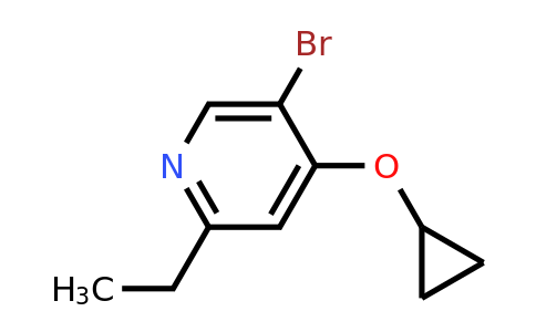 CAS 1243393-61-4 | 5-Bromo-4-cyclopropoxy-2-ethylpyridine