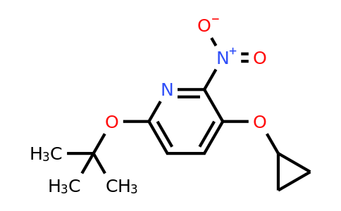 6-Tert-butoxy-3-cyclopropoxy-2-nitropyridine