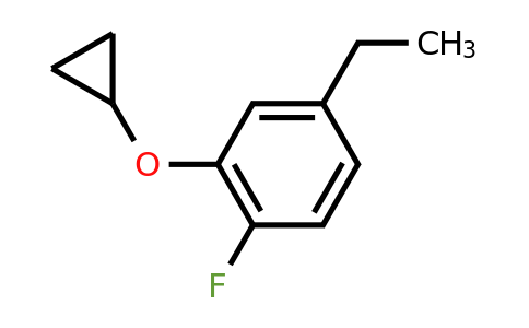 CAS 1243393-68-1 | 2-Cyclopropoxy-4-ethyl-1-fluorobenzene