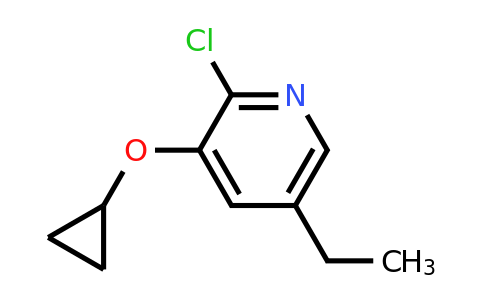 CAS 1243393-70-5 | 2-Chloro-3-cyclopropoxy-5-ethylpyridine