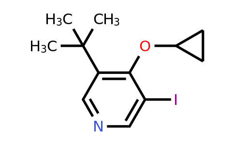 CAS 1243393-73-8 | 3-Tert-butyl-4-cyclopropoxy-5-iodopyridine