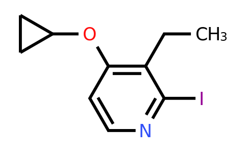 CAS 1243393-74-9 | 4-Cyclopropoxy-3-ethyl-2-iodopyridine