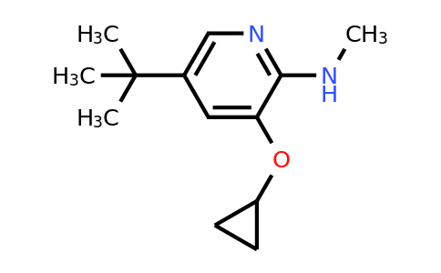 CAS 1243393-76-1 | 5-Tert-butyl-3-cyclopropoxy-N-methylpyridin-2-amine