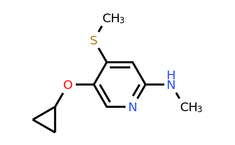 CAS 1243393-90-9 | 5-Cyclopropoxy-N-methyl-4-(methylsulfanyl)pyridin-2-amine