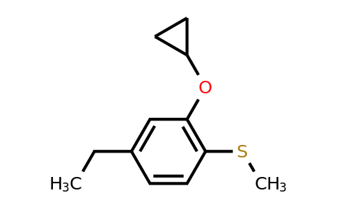 CAS 1243393-92-1 | (2-Cyclopropoxy-4-ethylphenyl)(methyl)sulfane