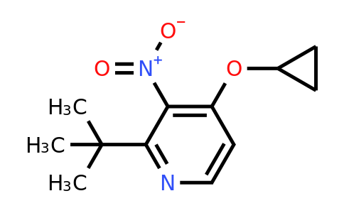 CAS 1243393-98-7 | 2-Tert-butyl-4-cyclopropoxy-3-nitropyridine