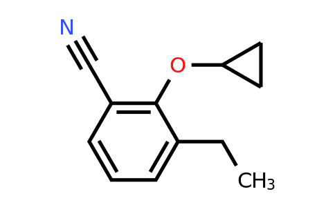 CAS 1243394-00-4 | 2-Cyclopropoxy-3-ethylbenzonitrile
